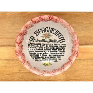Artisti della Ceramica Italy‎ La Spaghettata Ind Sized Pasta Serving Bowl Recipe